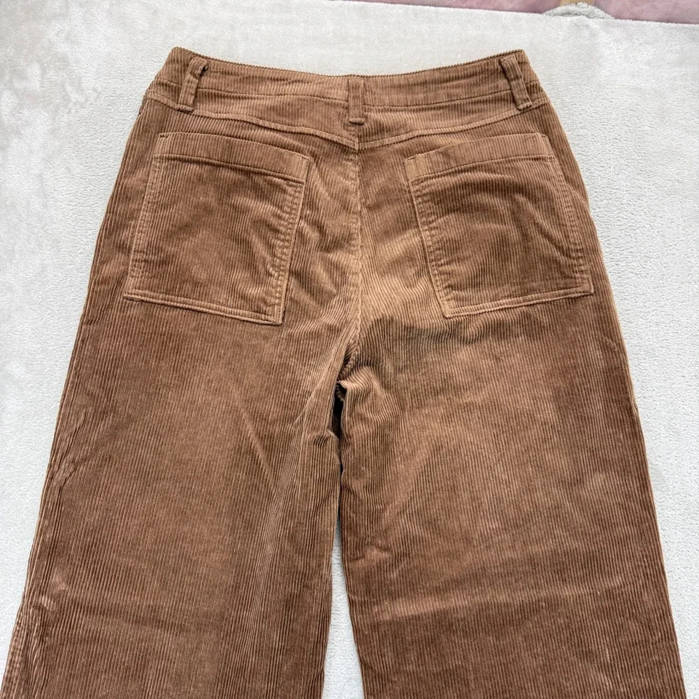 Vintage Gap Pants Women's 6 Corduroy Brown Wide Leg Hi Rise Casual Retro Trouser